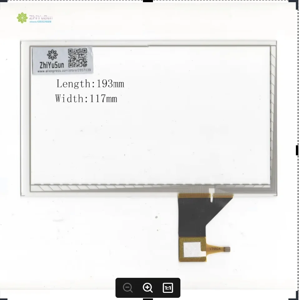 170824 193mm*117mm 8inch NEW Touch Screen Panel 193*117 TOUCH Glass Sensor For DVD Car Capacitive Touch Screen