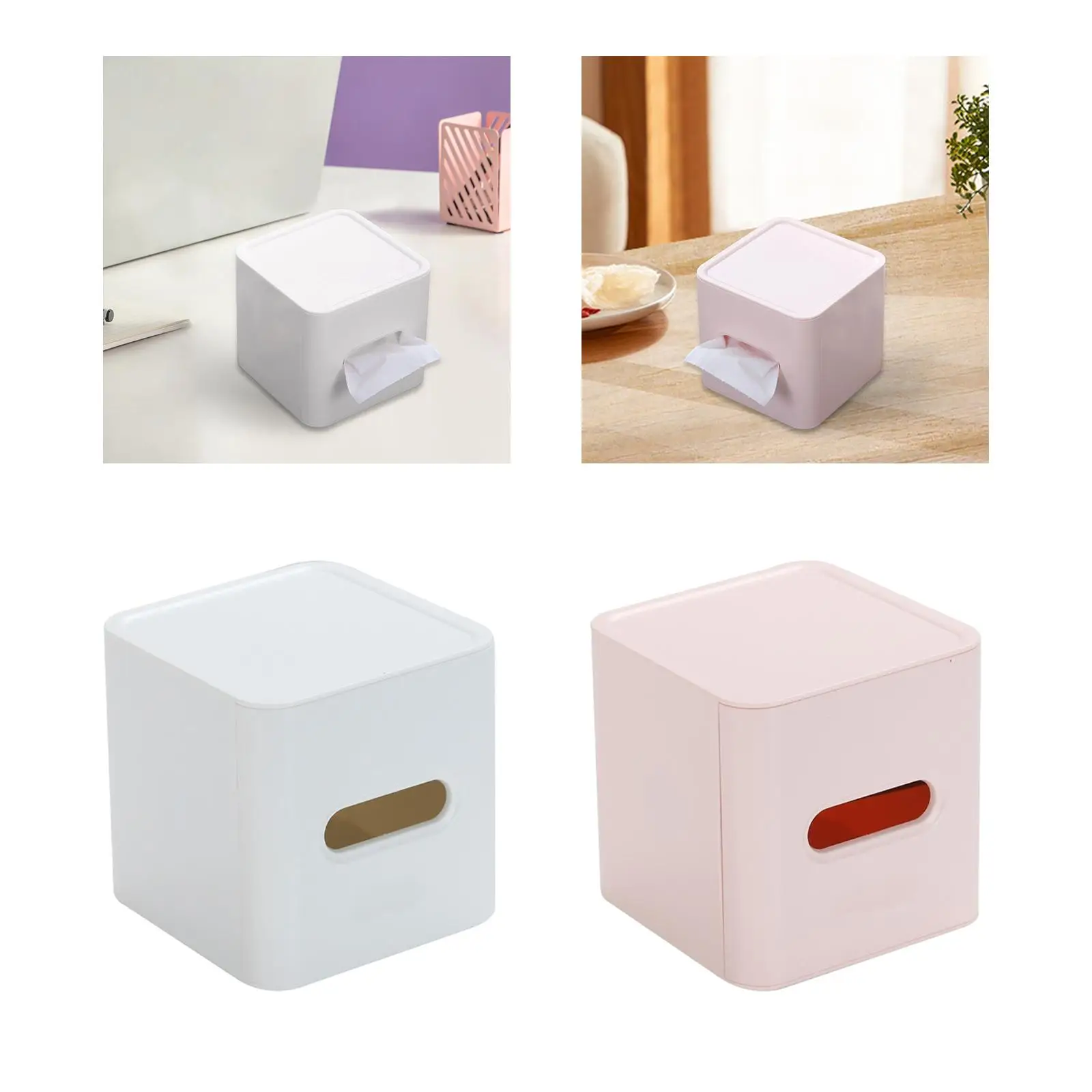 Tissue Box Tabletop Creative Roll Paper Storage Box for Hotel Household Dorm