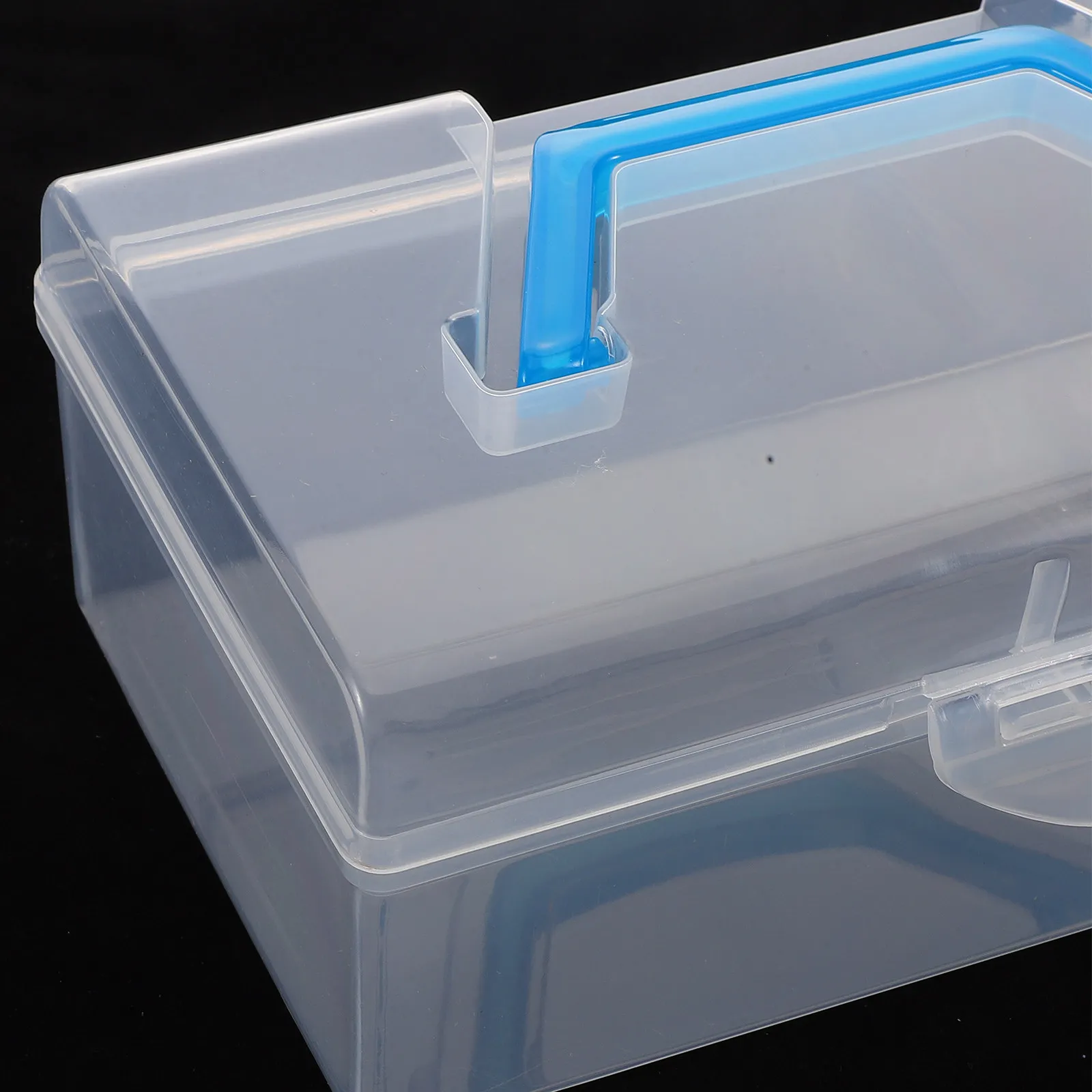 Mahjong Box Chinese Mahjong Storage Box Large Capacity Plastic Holder Portable Game Room Accessory Plastic Case with Handle