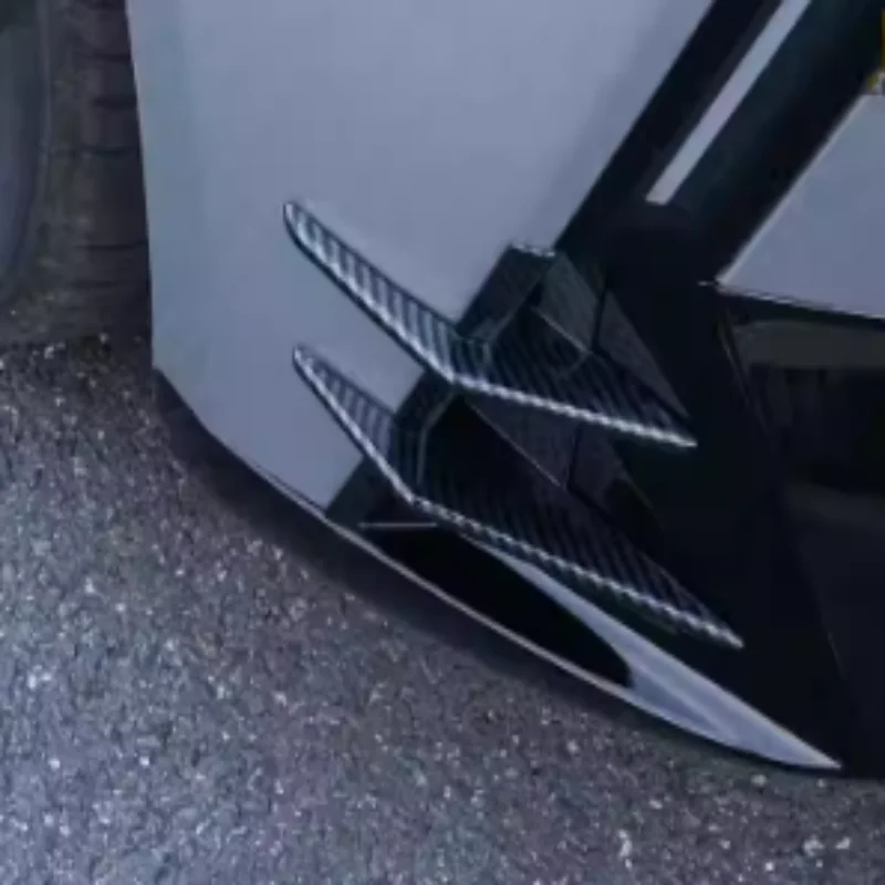 

Для XPeng Xiao Peng P7 2025 2026, ABS, углеродное волокно, передний нож автомобиля, бампер, сплиттер, спойлеры, защитная накладка