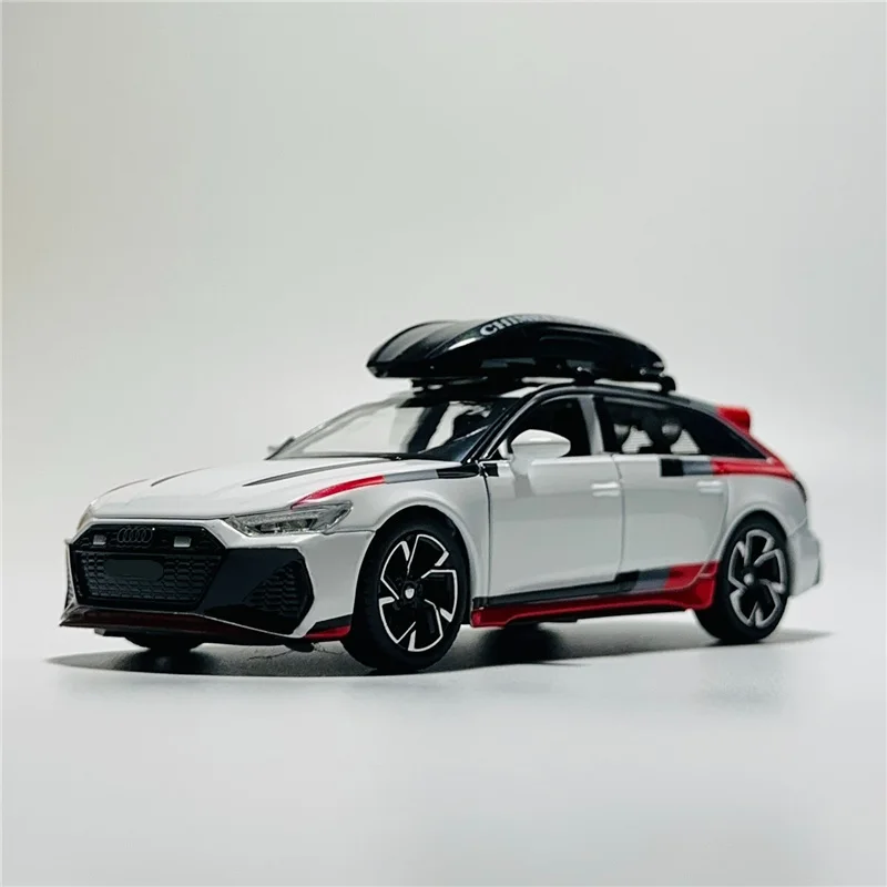 1/32 RS6 Avant Station Wagon Legering Sportwagen Model Diecasts Metal Track Racewagen Voertuigen Model Geluid en Licht Kinderen speelgoed Gift