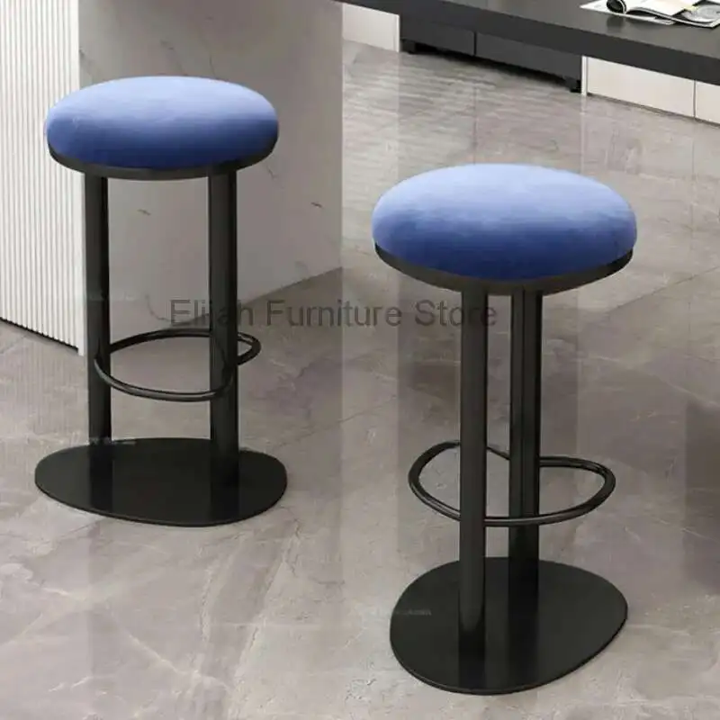 

High Chair Furniture Lightweight Design Kitchen Counter Stools Bar Barber Shop Gaming Stool Chairs For Living Room BY-193