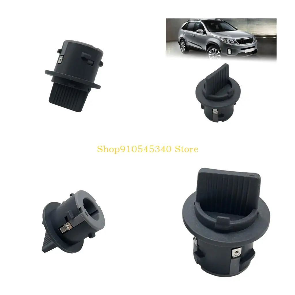U2JA Car Turn Signal Socket with 92166-F1000 Reference, Black Plastic Front Lamp Replacement Part for Select Vehicle Lighting