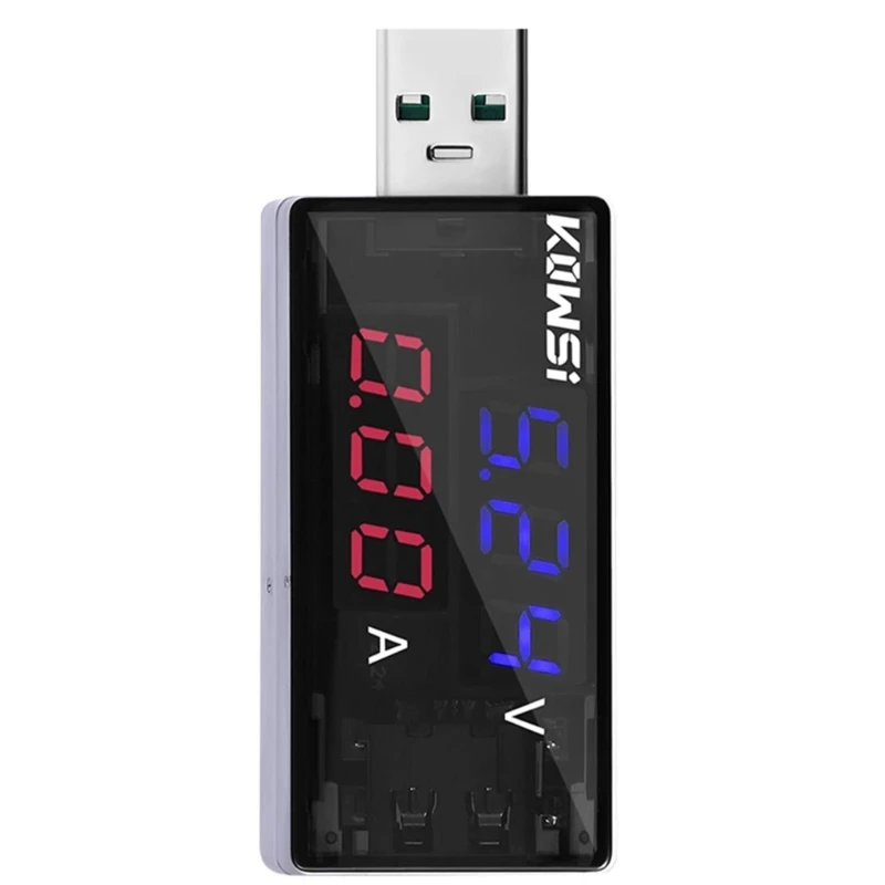 KWS-11VA Dual USB Current Charging Detector Tester Battery Voltmeter Ammeter Doctor 120W QC3.2 4-30V