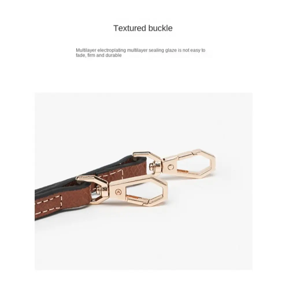 Women Punch-free Genuine Leather Strap Replacement Shoulder Strap Transformation Buckle Conversion Hang Buckle for Longchamp