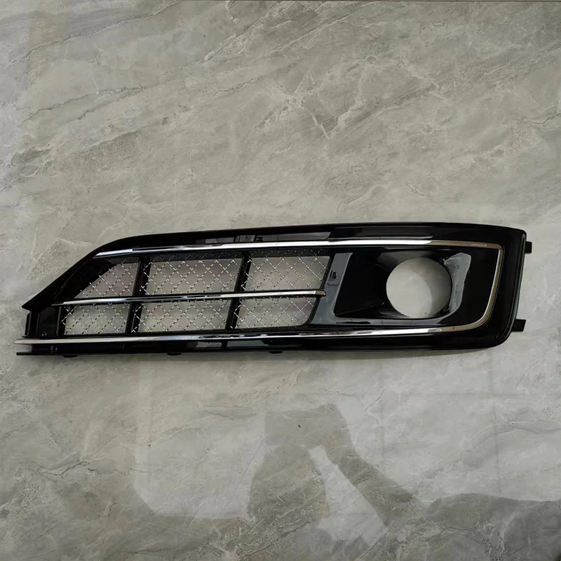 Audi A8L modified W12 mesh 14 15 16 17 model A8 D4PA upgraded front bumper grille fog light frame insect proof