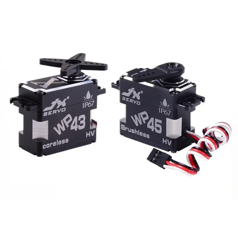 JX WP45/43 45kg IP67 étanche sans brosse Servo entièrement en métal engrenage haute précision CNC coque pour RC UAV Robot Application industrielle