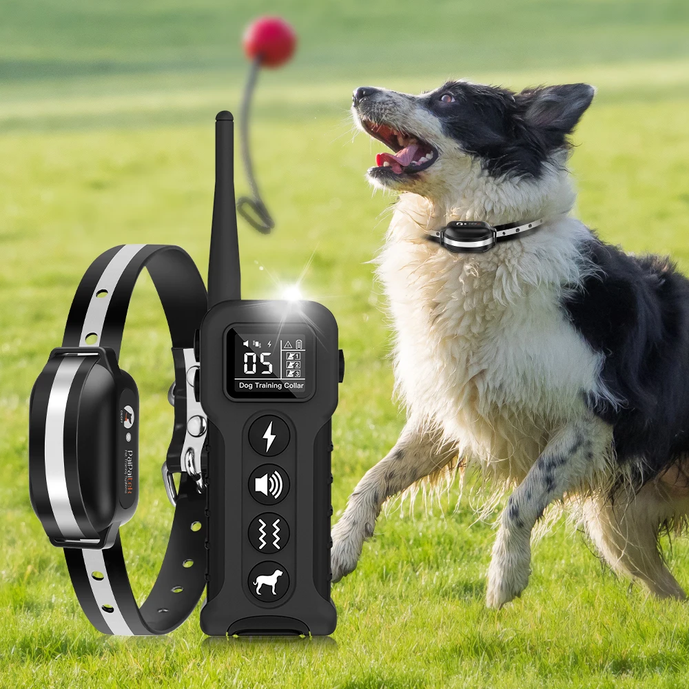 

Dog Training Collar With Remote 1000M , Electric Anti Bark Collar with 9 Sounds / Beep Vibration Shock Bark Collar for All Dogs