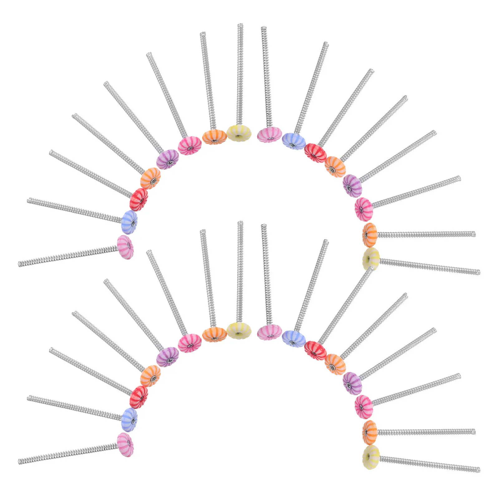 100 stuks Clip Spring Base Flexibele Diy Crafting Tools voor haarspeldmontage Schudmechanisme Swing Dashboard Supplies Barrette