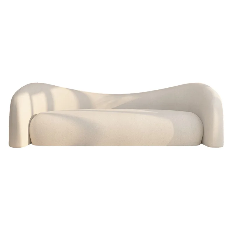 

Internet celebrity cream style sofa small apartment living room Nordic creative clothing store leisure reception beauty salon
