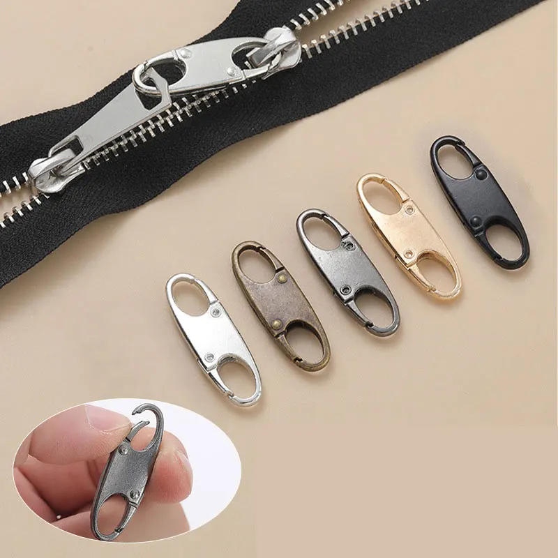 5/10pcs Zipper Locks S Buckle Double Opening Clasps Hooks Connectors for Backpacks Luggage Zippers Clip Diy Accessories