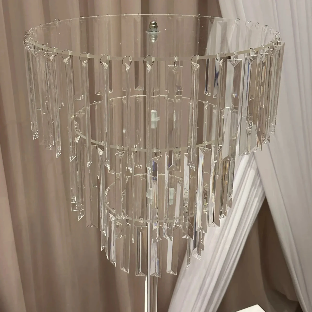 60cm to 100cm)Wedding Supplies clear acrylic Crystal Flower Stand Wedding Table Decoration Centerpiece 485