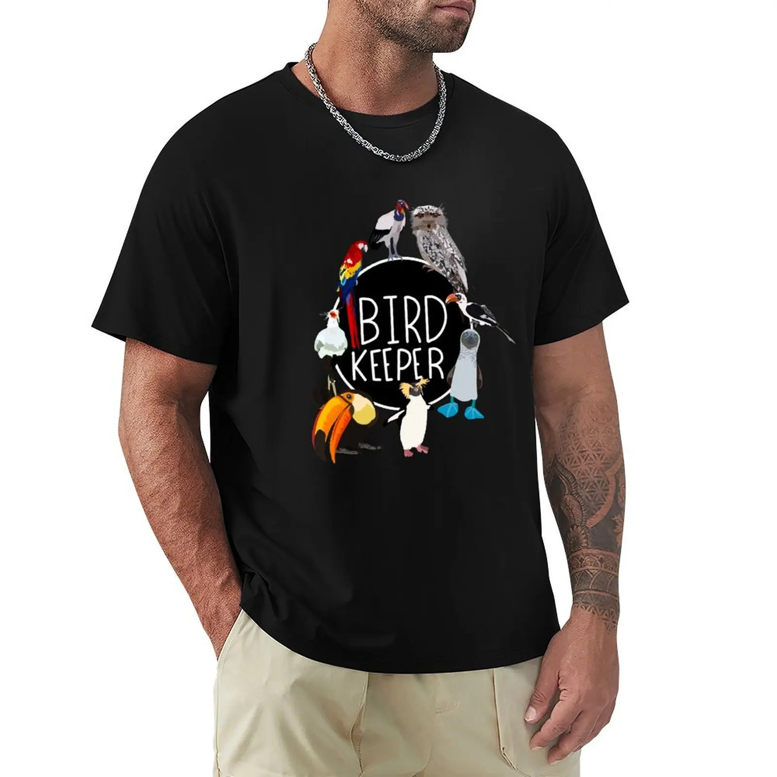 Bird Keeper T-Shirt Active Wear Sports T-Shirt for Men