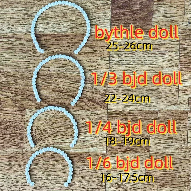 Fashion 1/6 Bjd Dolls Jewelry Hairband Pearl Bow Hairband 30cm Doll Jewelry Headwear Doll Hair Accessories