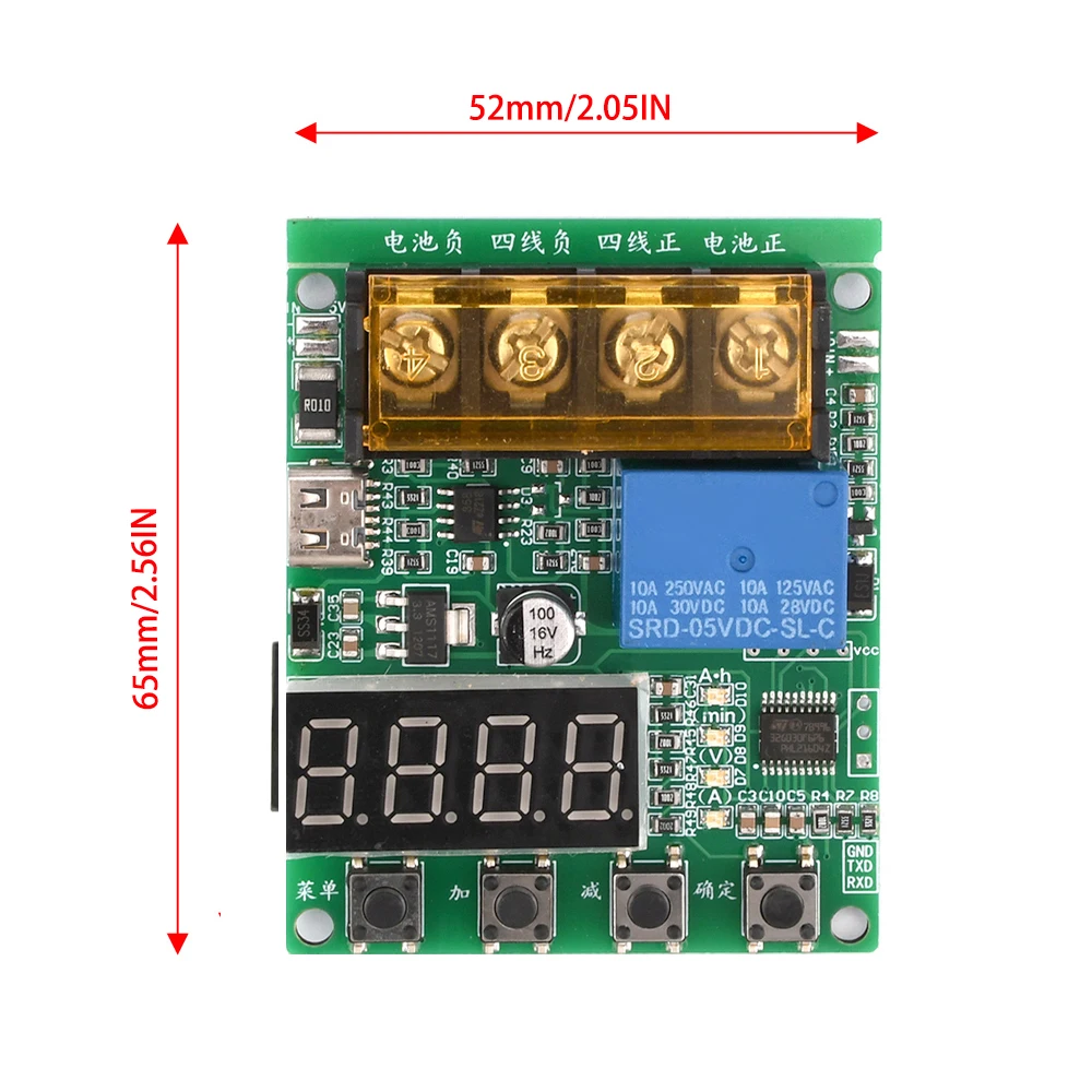 300W 30V10A 18650 Capacidad de La Batería de Litio Tester Medidor de Resistencia de Descarga de carga Electrónica TTLserial puerto de Comunicación Modbus