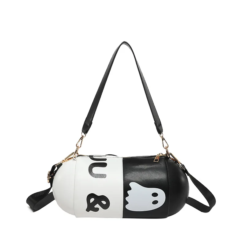 Personalized Funny Small Bag 2024 New Forest Sweet Girl Wide Shoulder Strap Crossbody Small Round Bag luxury designer handbag