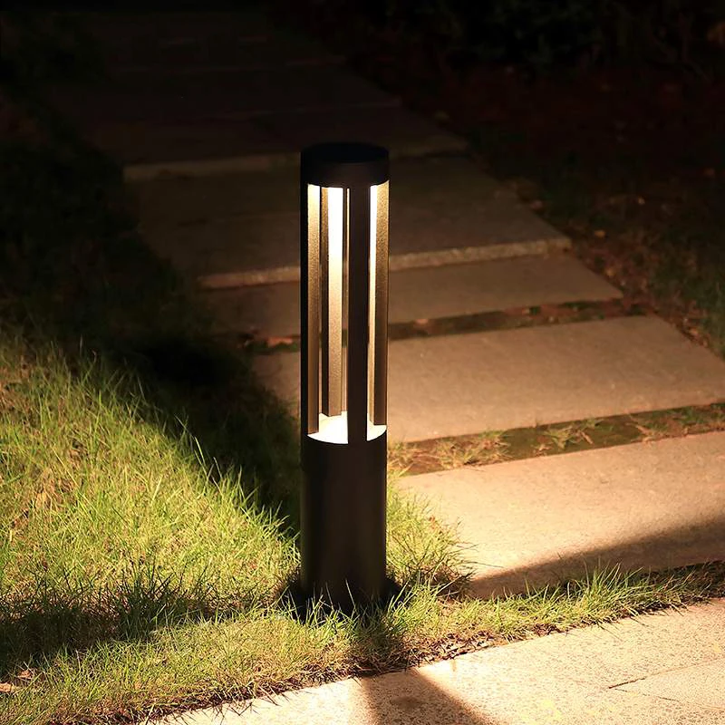 Outdoor Waterproof LED Lawn Lamp Nordic Villa Garden Landscape Lamp Die-Cast Aluminum Circular Lawn Lamp