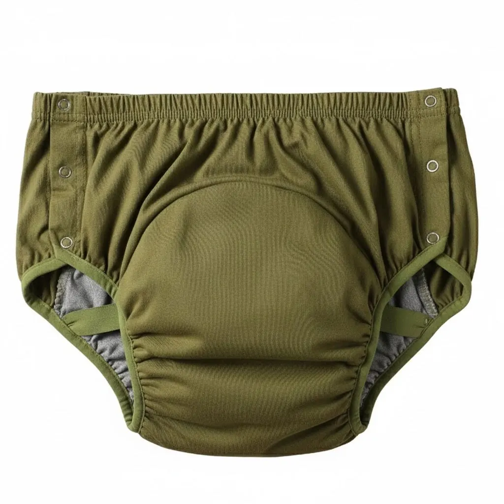 Cotton Reusable Diaper Covers for Adults Washable Leak Proof Underwear Day Night Protection