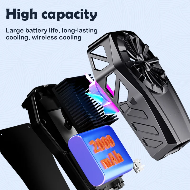 Portable Mobile Phone Semiconductor Cooler Universal Radiator Holder Smartphone Gaming Cooling Fan For Xiaomi Iphone