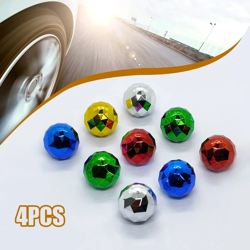 

4Pcs Car Motorcycle Bike Universal Tire Rim Valve Stem Cover Decoration Truck Wheel Valve Dustproof Valve-cap Auto Accessories