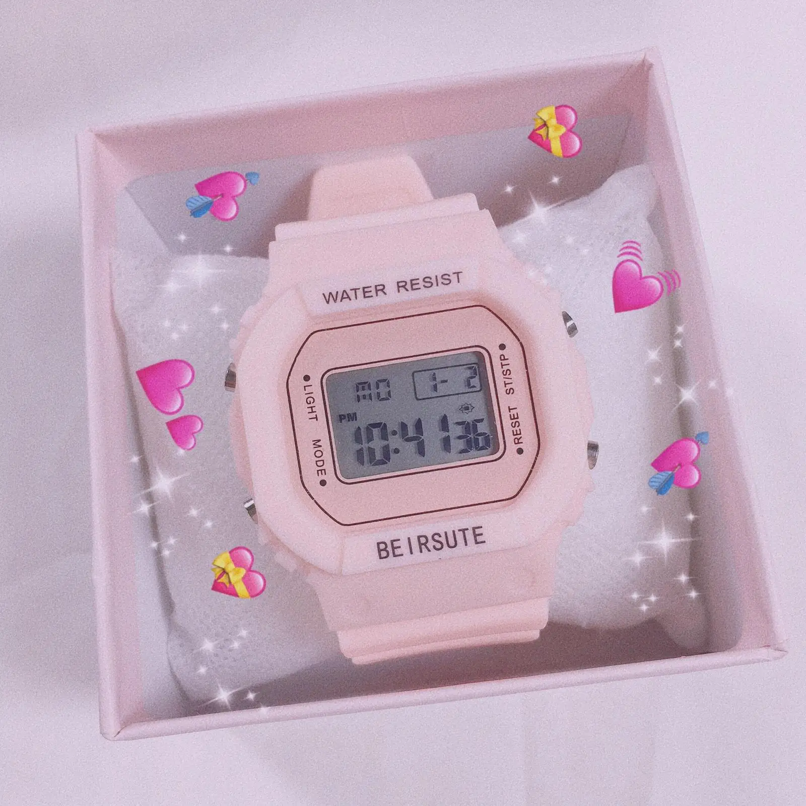 Matcha green watch female ins style students Korean version of simple net red square sports multifunctional watch