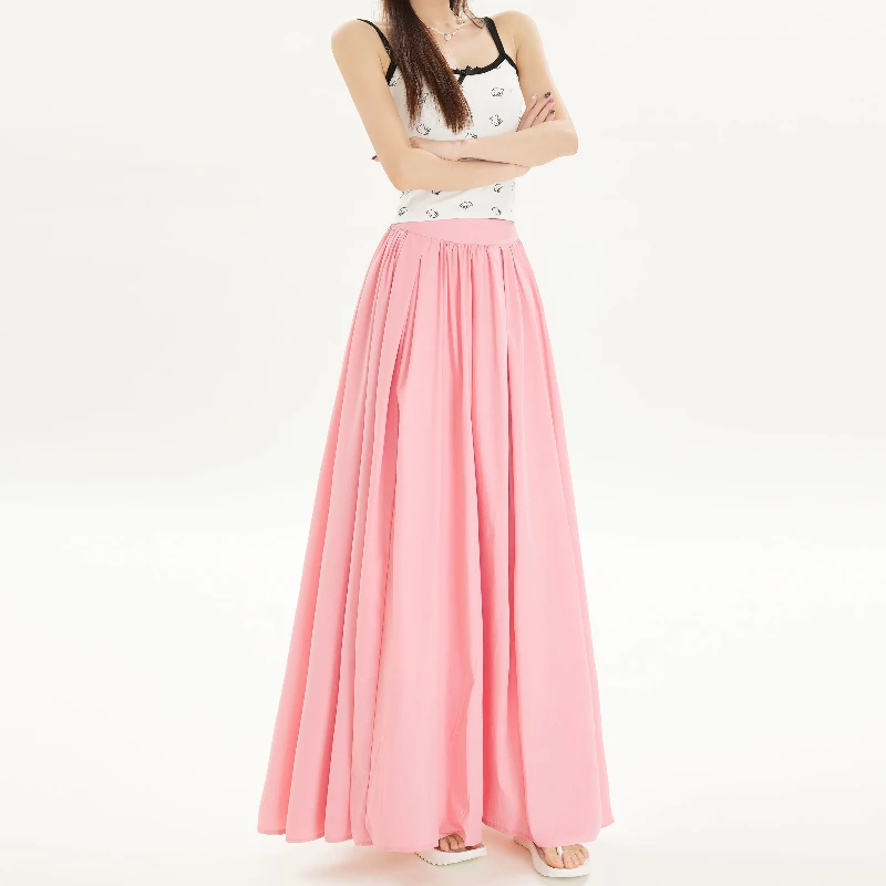 Elegance and Romance in Spring/Summer Encounter - Long Skirt for Sweet First Love and Gentle Atmosphere