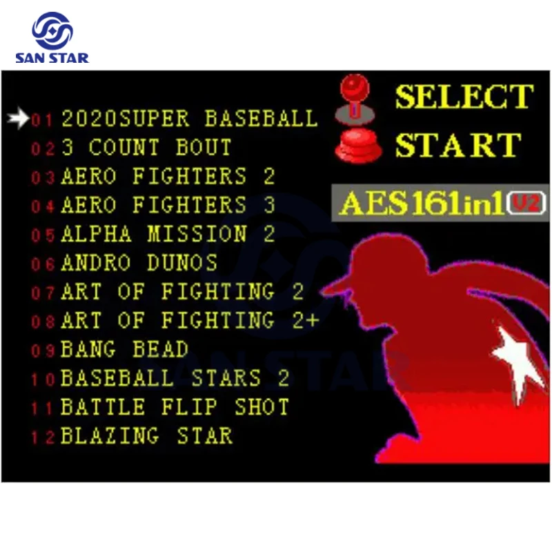 Arcade AES 161 IN1 V2 NEO GEO AES ROM Multi Game Cartridge PCB For Retro Arcade Game Machine Cabinet fighting Game Console