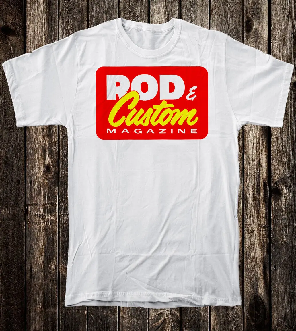 Retro Hot Rod Tee T Shirt 100% Cotton Speed Shop Rod & Custom Magazine