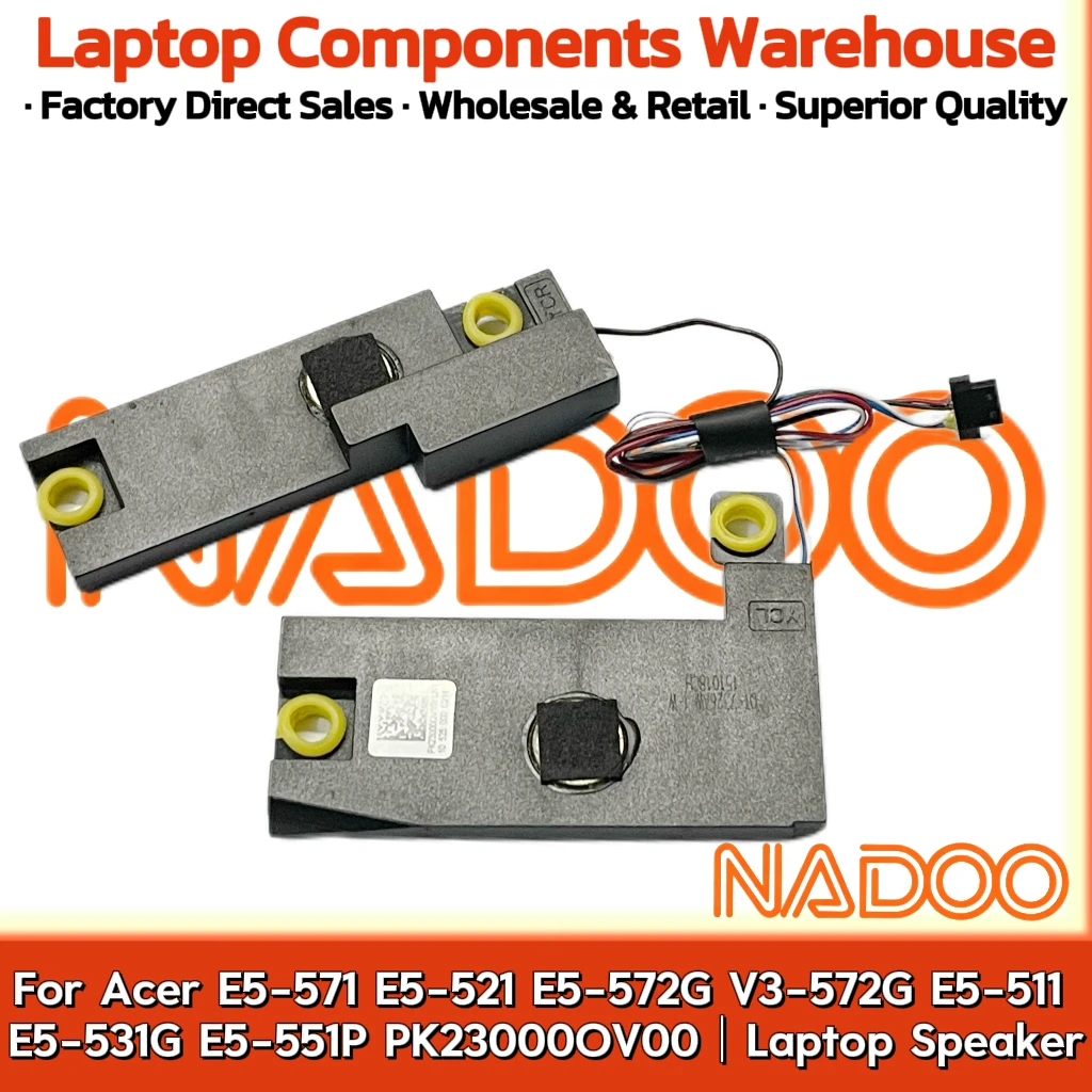 New Original Laptop Notebook Speaker For Acer E5-571 E5-521 E5-572G V3-572G E5-511 E5-531G E5-551P Built in horn PK23000OV00