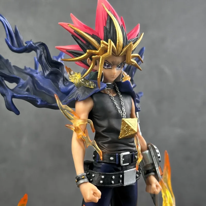 2025 28 cm Anime Duel Monsters Anime Figur Gk Yugi Muto Puppe 2 Köpfe PVC Statue Modell Sammeln Dekoration Spielzeug Weihnachten geschenk – Detail 7