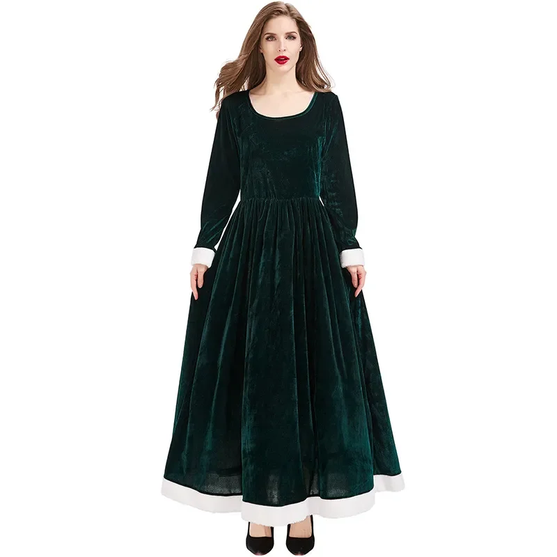 Robe Longue de Noël à Capuche Femme – Rouge ou Verte – photo 11
