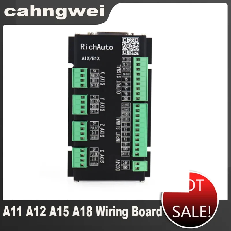 Original RichAuto DSP A11 A12 A15 A183 4 Axis USB Controller Wiring Board English Version CNC Router