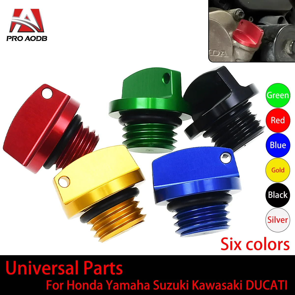 Motorcycle Crankcase Cap CNC Engine Oil Filler Screw Cover Plug M20*2.5 For Yamaha Honda Suzuki Kawasaki General Purpose Parts