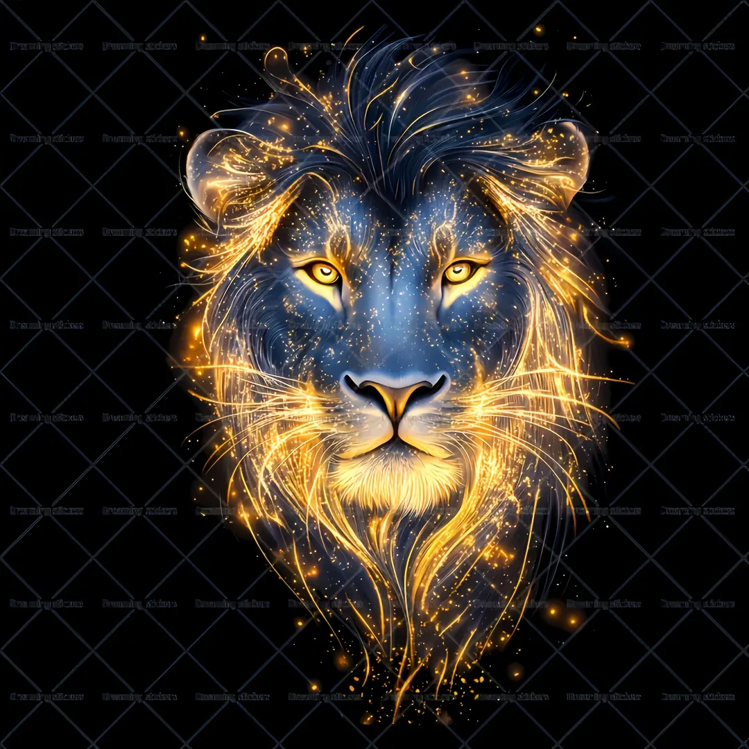 1Pc Vibrant Lion He…