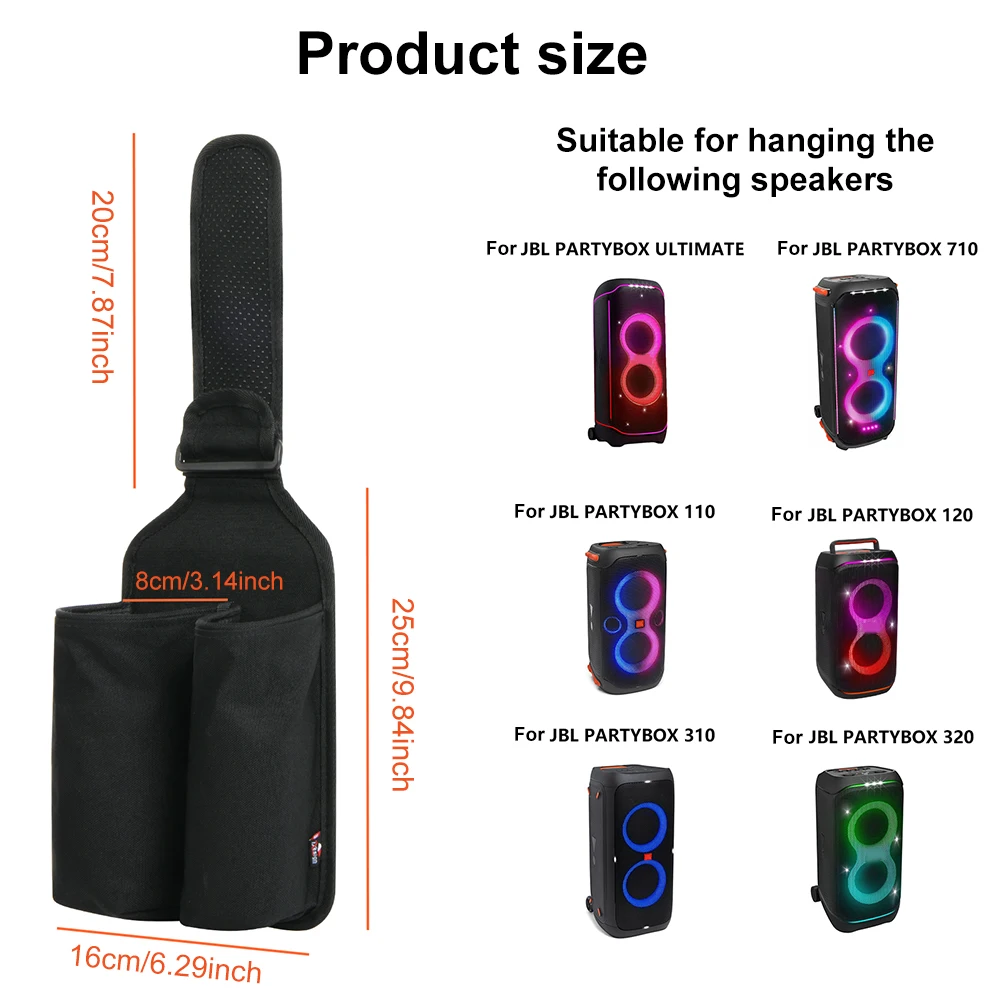Supporto per microfono Supporto per gancio per microfono Supporto per organizer per microfono Custodia per microfono per accessori per microfono wireless JBL PartyBox