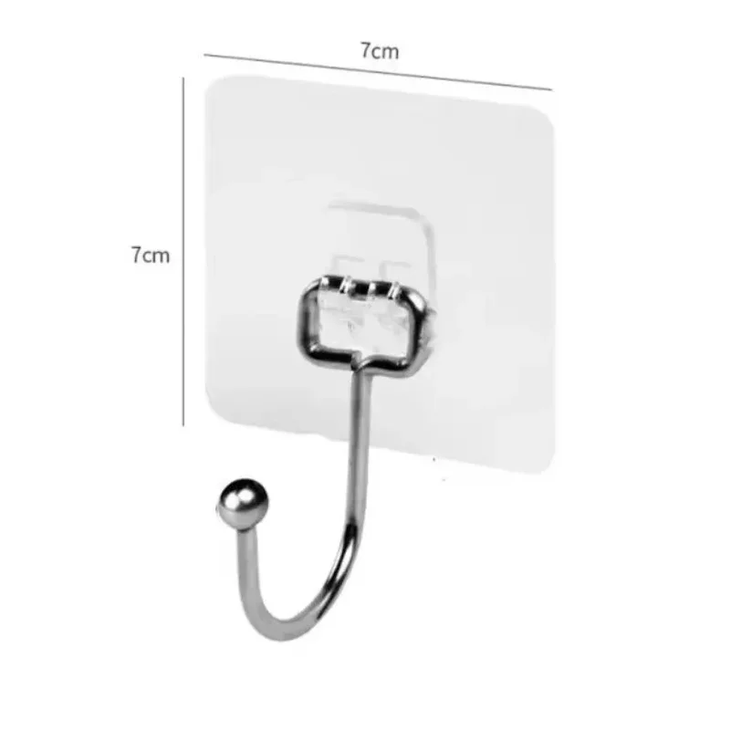 Self Adhesive Hooks Rotating Waterproof Seamless Strong Sticker Holder Wall Door Storage Hanging Hook Kitchen Bathroom Organizer