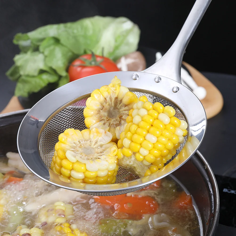 

20Cm Stainless Steel Mesh Strainer For Flour Powder Baking Kitchen Colander Fine Filter Sieve Rustproof Lightweight Cooking Tool