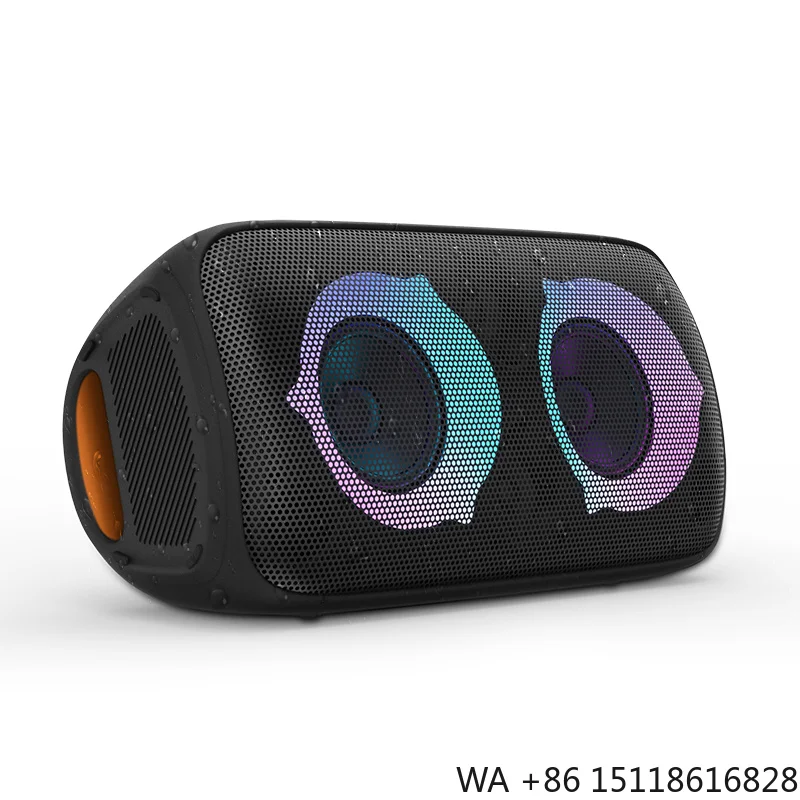 Trending Products P6 Rechargeable Amplifier Wireless Mic Karaoke 60W Partybox bluetooth Speaker Sound Box With USB