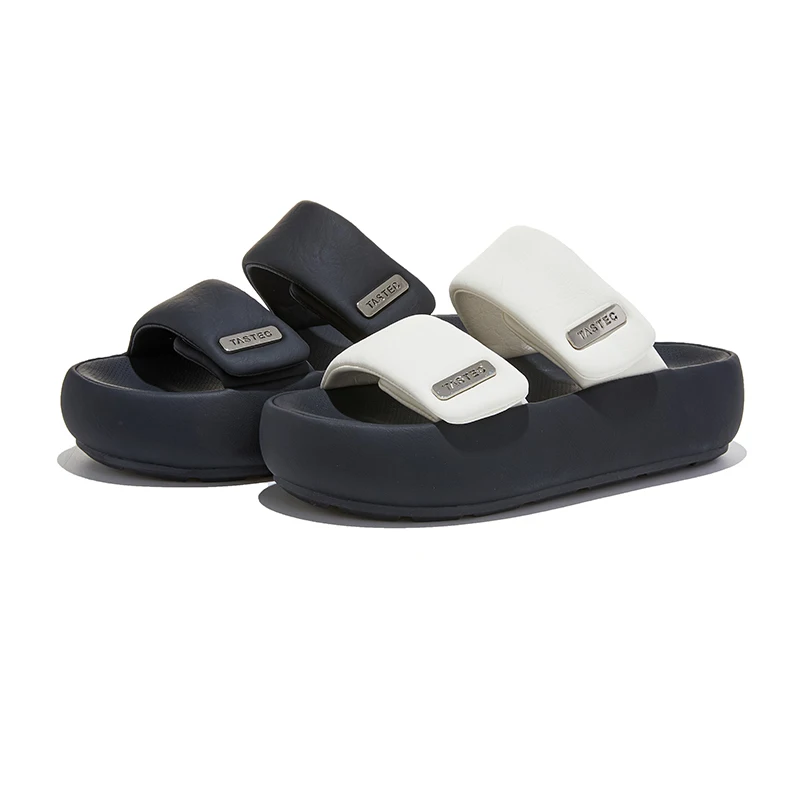 

Женские шлепанцы AIYUQI 2026 на платформе с одним ремешком, повседневные пляжные туфли больших размеров для девушек на лето