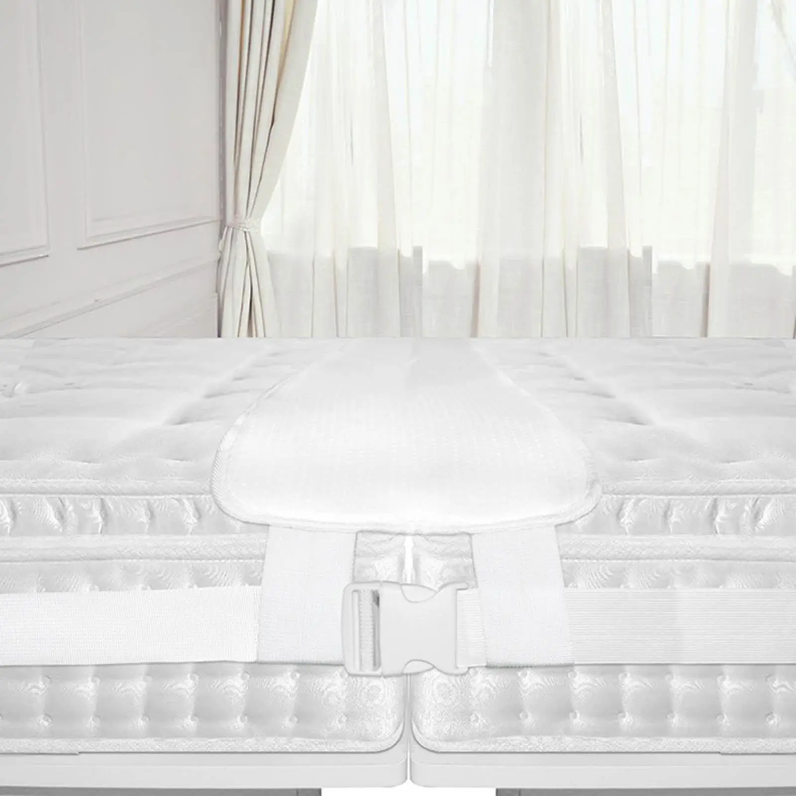 

Переходник для кровати от двуспальной до королевской кровати - Заполнитель зазора между двумя кроватями, включает ремень для матраса, для двуспальной кровати