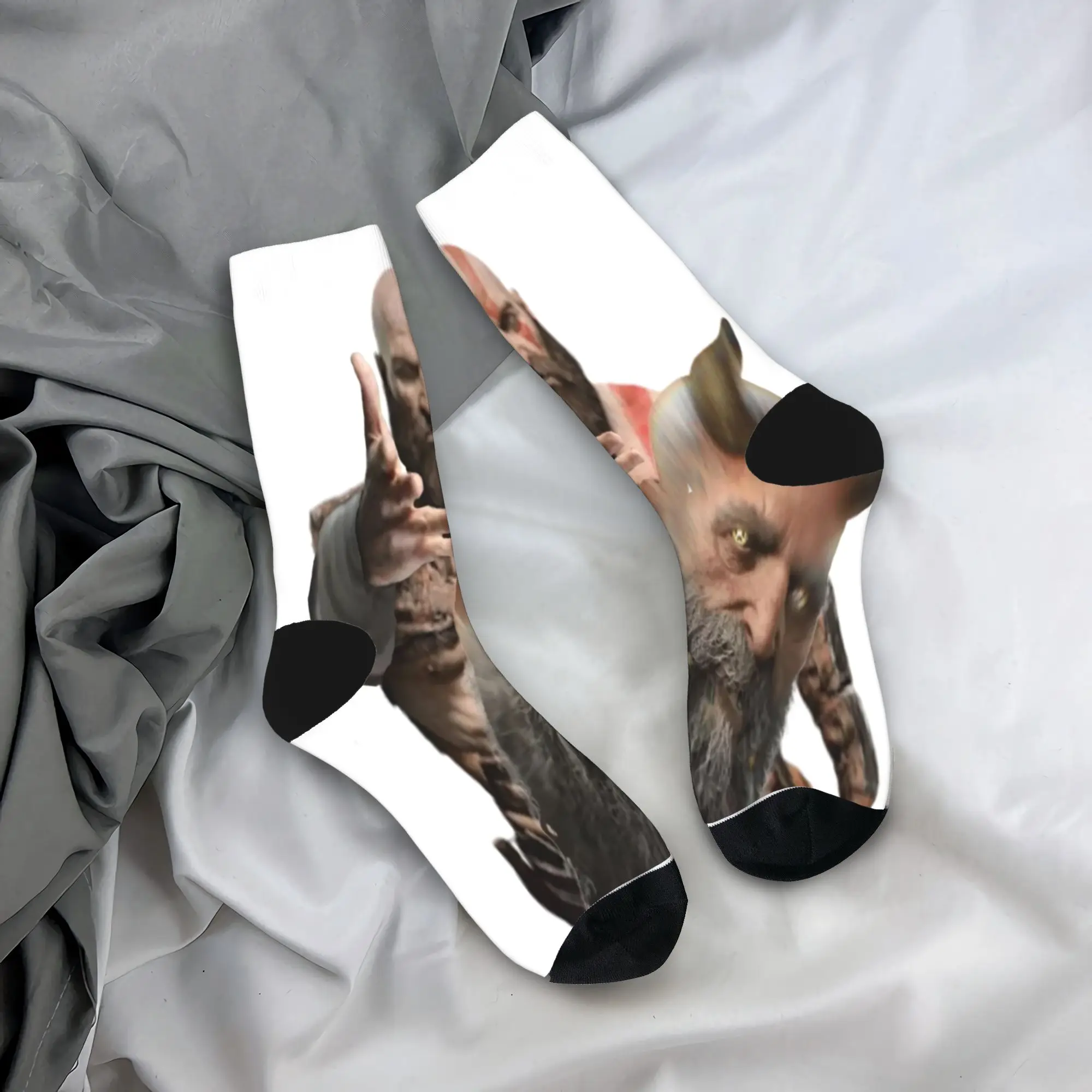 Kratos Stockings God War Games Design Leisure Socks Autumn Anti-Slip Socks Couple Cycling High Quality Socks