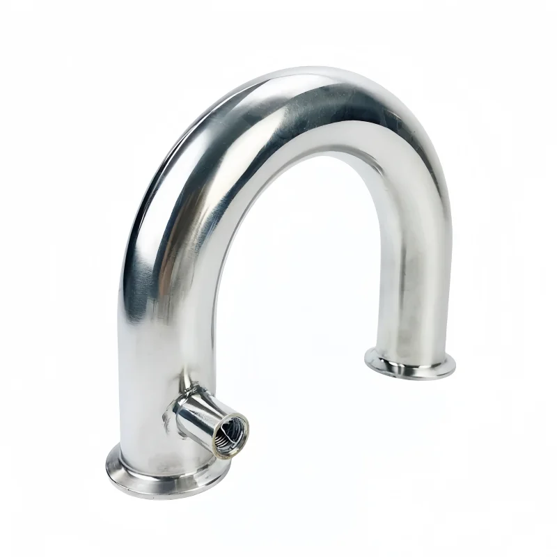 1.5''(38mm)OD50.5,Sanitary Tri-Clamp U-type Bend Pipe With 1/4