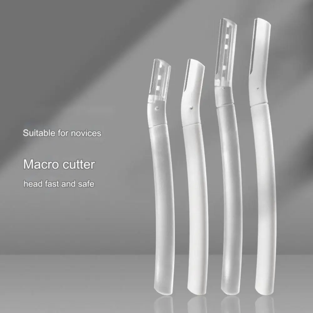 Safe Eyebrow Razor Macro Stainless Steel Eyebrow Shaving Tool Anti-scratch Transparent Beginner Beauty Tool For Men Women
