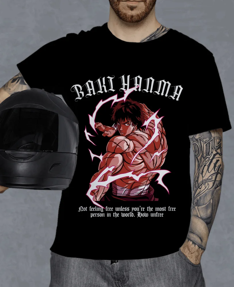 Baki the Grappler T-Shirt Baki Hanma Yujiro Hanma Baki Boxing Shirt All Size