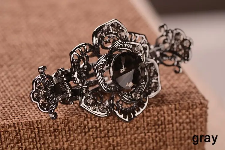 Damen und Mädchen Vintage Ausgehöhlte Haarspange, 2026 Neue Kopfbedeckung, Kristall-Legierung Haarnadeln, Haarstyling-Werkzeuge, Kopfschmuck – Detail 14