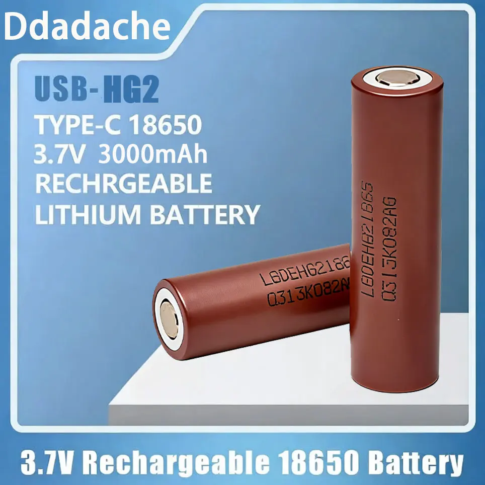 Batterie rechargeable 100% neuve HG2 18650 3000mAh, 18650HG2 3.6V, décharge 20A Max 35A, batteries de puissance