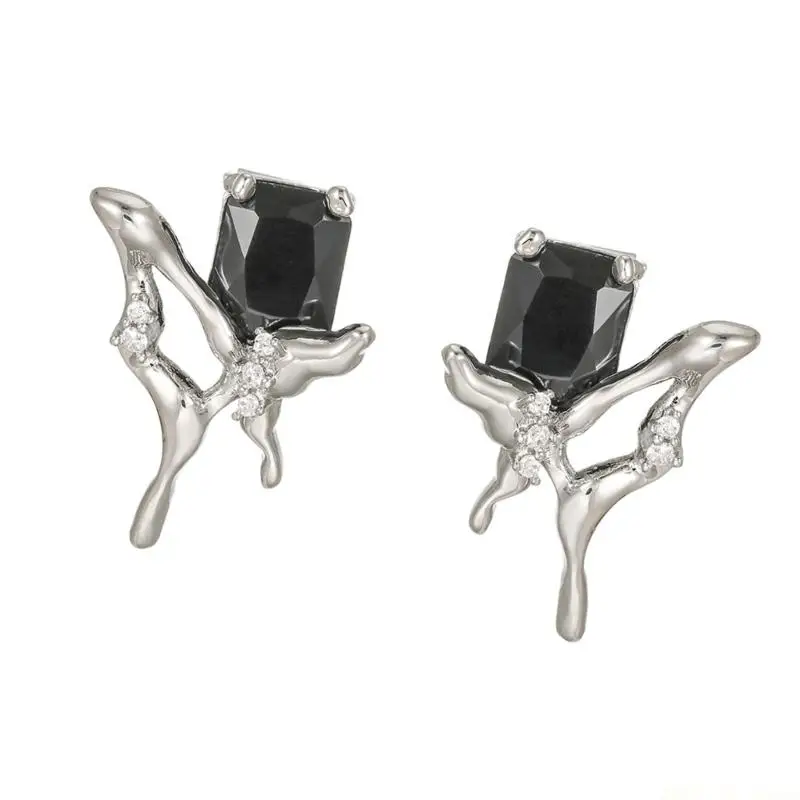 M5TD Black Zircons Butterfly Ear Clip for Freeclip Earphones Comfortable Wear All Day view 3