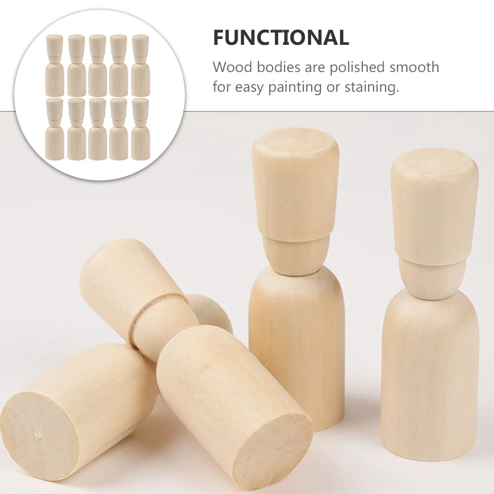 20 قطعة خشبية لتقوم بها بنفسك دمى الكتابة على الجدران الحرف الإبداعية للأطفال سهلة اللوحة صديقة للبيئة آمنة ربط خشبي اللوحة اليدوية