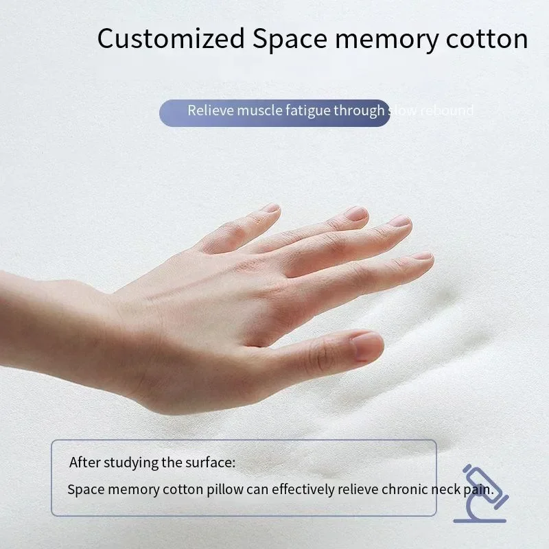 Memory Foam Butterfly Pillow Slow Rebound Cervical Support Sleep Aid Cushion Soft Bedding for Adult Night Rest Relaxation