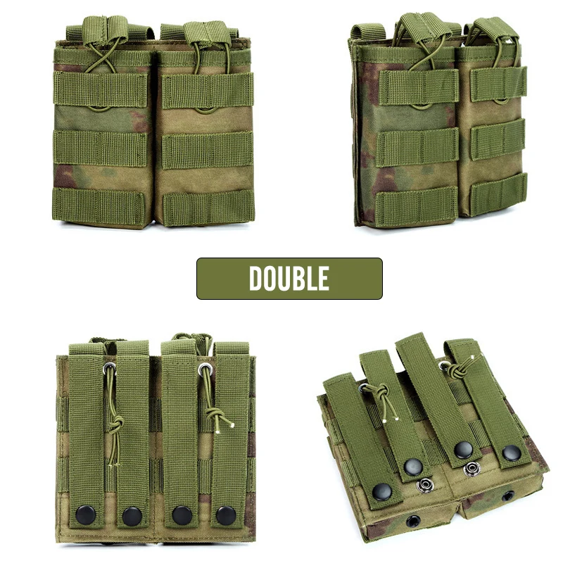 NONE 1000D Taktische Magazintasche Doppel/Triple/Vierfach Mag Pouch Airsoft Ak 7,62/5,56mm M4 Ar Gewehr Jagd Zubehör 5